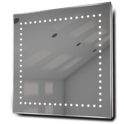 Image of Box Ultra-slim Led Bathroom Illuminated Mirror With Demister Pad & Sensor K9