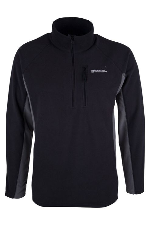 Image of Ashbourne Mens Walking Hiking Thermal Warm Fleece - Black