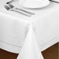 Country Club Hem Stitch Tablecloth in White