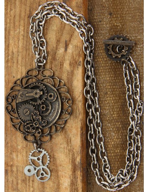 Image of Steampunk Necklace (butterfly)