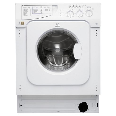 Image of Indesit Iwme147, Built-in Washing Machine 7kg Load, 1400 Rpm Spin, A+ Energy Rating, White