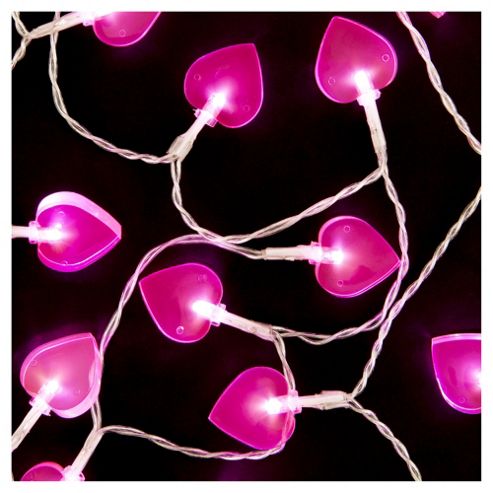 Image of Tesco Bright Heart Line Light Pink