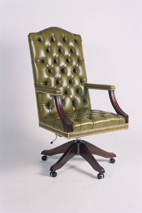 Image of Curzon Gallery Collection Conference High-back Chair With Foam Interior - Green
