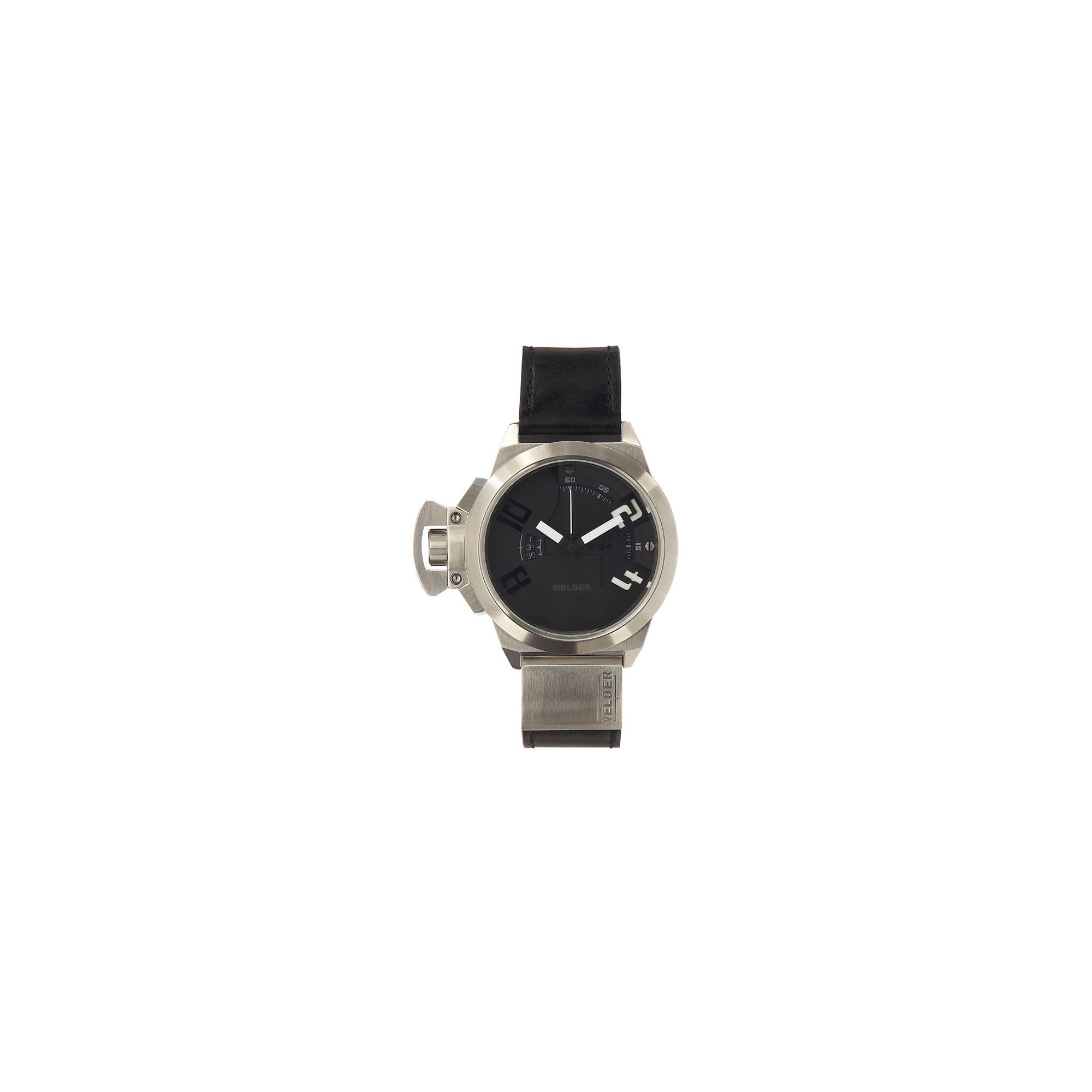 Welder Gents Black Dial Black Rubber Strap Watch K24-3001 at Tesco Direct