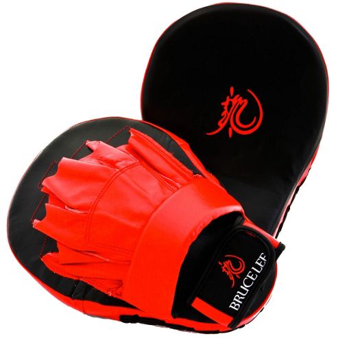 Image of Bruce Lee Dragon Deluxe Focus Pads Leather - Red