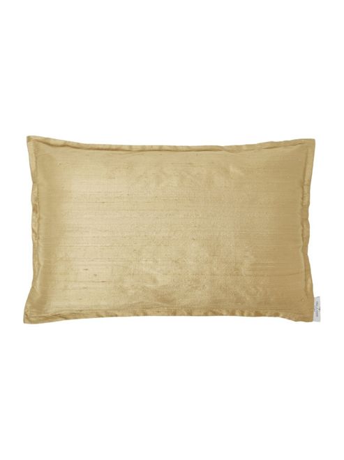 Image of Pied A Terre Slub Silk Cushion Chartreuse