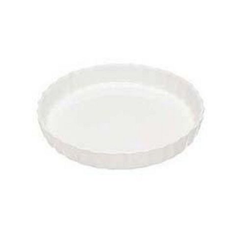 Image of White Porcelain Flan Dish, 20cm