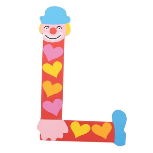 Image of Tatiri Ta412 Crazy Clown Wooden Letter L