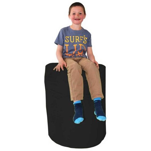 Image of Valufurniture Large Barrel Black Bean Bag