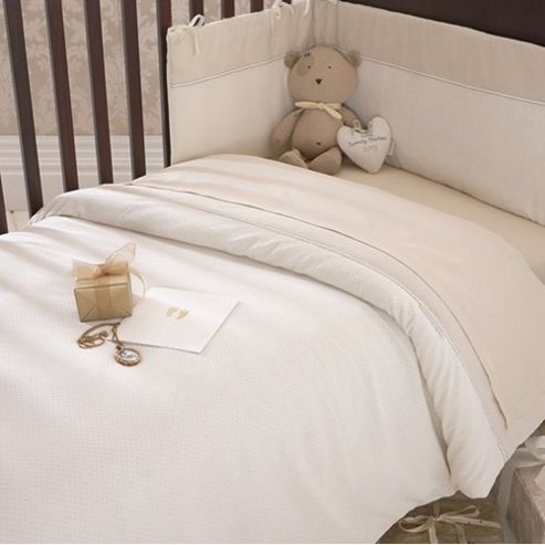 Image of Izziwotnot Premium Gift Luxury Coverlet Bedding Bale (cream)