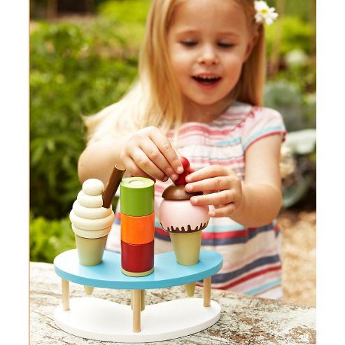 Image of Elc Wooden Ice Cream Set