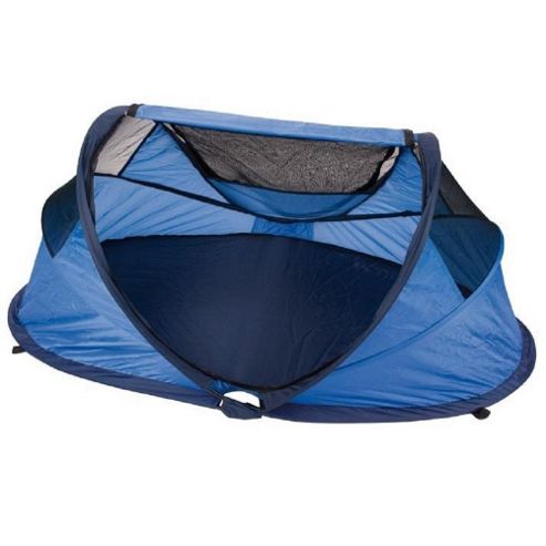 Image of Nsauk Standard Pop Up Travel Cot Small Blue 0-2 Years
