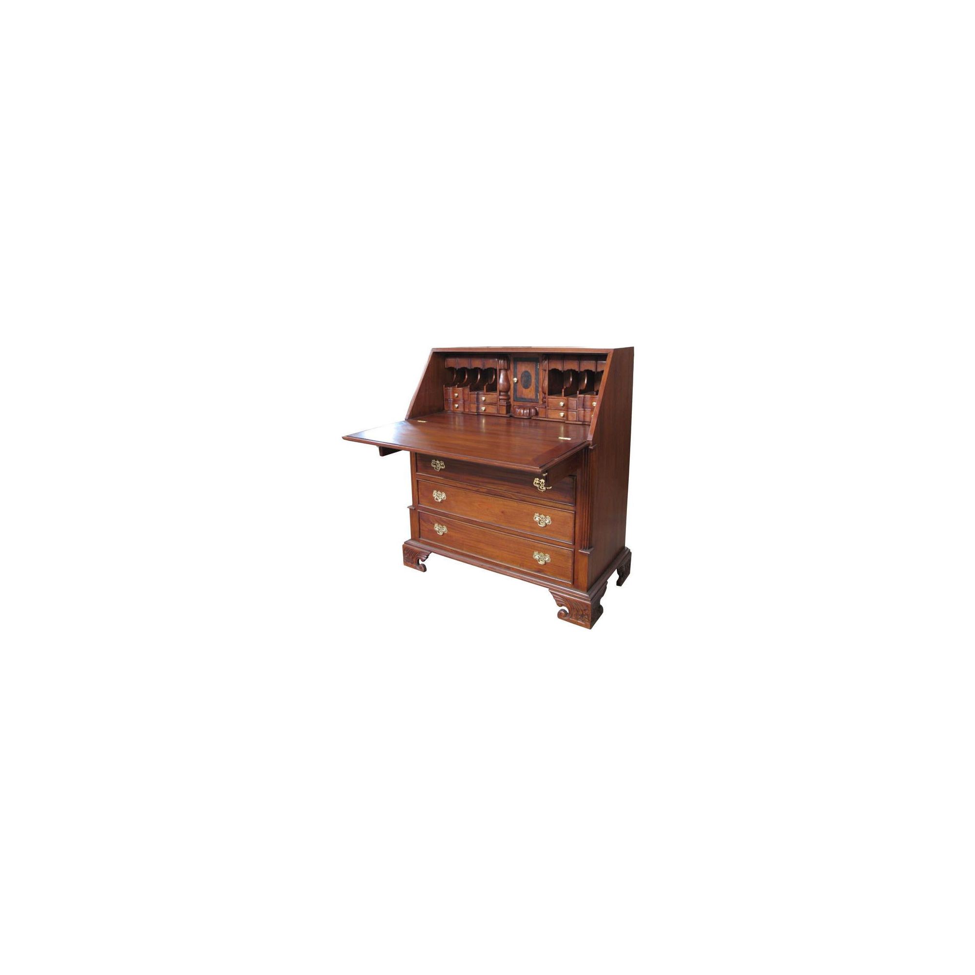 Lock stock and barrel Mahogany Small Bureau Desk in Mahogany at Tesco Direct