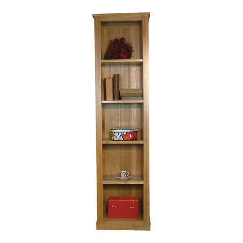Image of Baumhaus Mobel Oak Narrow Bookcase