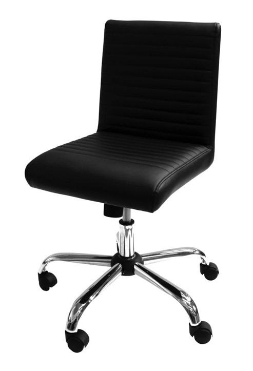 Image of Alphason Lane Black Leather Operator Chair