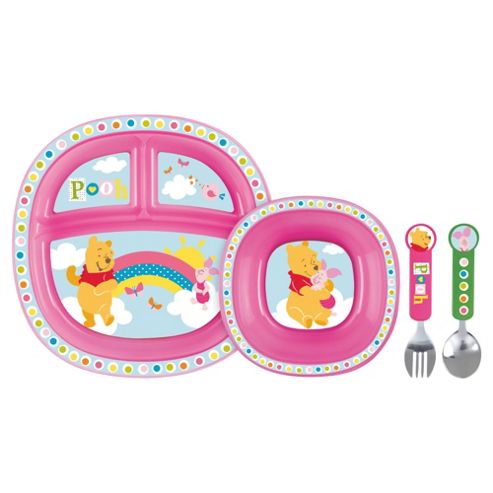 Image of Winnie The Pooh Pink Dining Set