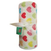 Tesco Loves Baby Fleece Blanket - Hearts