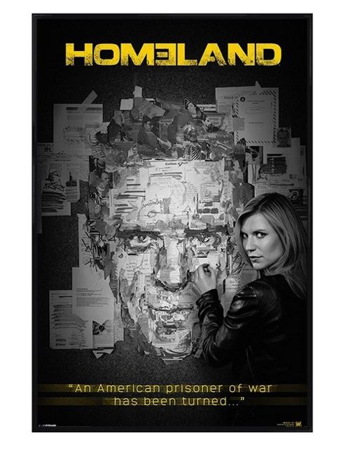 Image of Gloss Black Framed Homeland An American Prisoner Of War Has Been Turned Poster