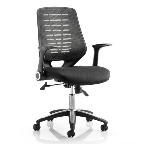 Image of Maestro Tarnby Mesh & Leather Chair - Black