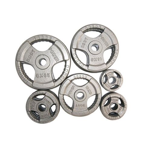 Image of Body Power 125kg Tri-grip Olympic Disc Kit