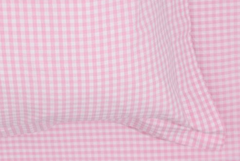 Image of Gingham Children's Pillowcase - Pink