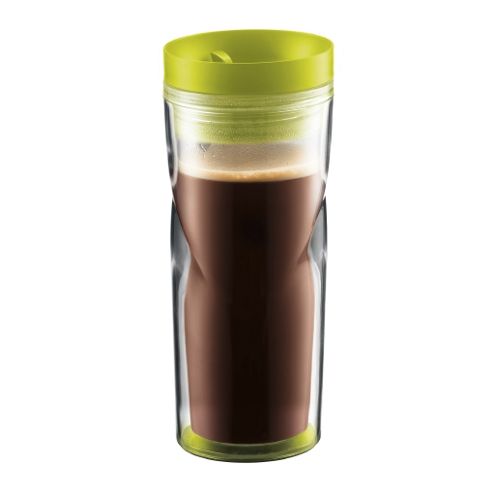 Image of Bodum Double Wall Travel Mug 0.45l / 16oz - Lime Green