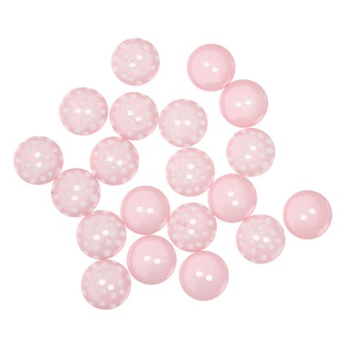 Image of Button Matchbook - Spotty Light Pink