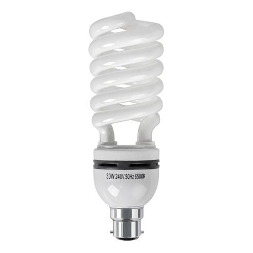 Image of Minisun 30w Bc B22 Energy Saving Daylight Spiral Bulb 6500k