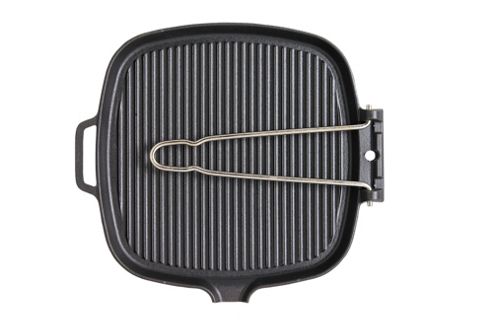 Image of Chasseur -----smooth Base" Square Grillpan With Wire Handle