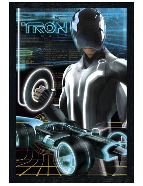 Image of Tron Black Wooden Framed Legacy Poster