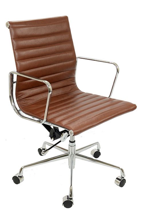Image of Ea117 Eames Replica Office Chair Vintage Brown
