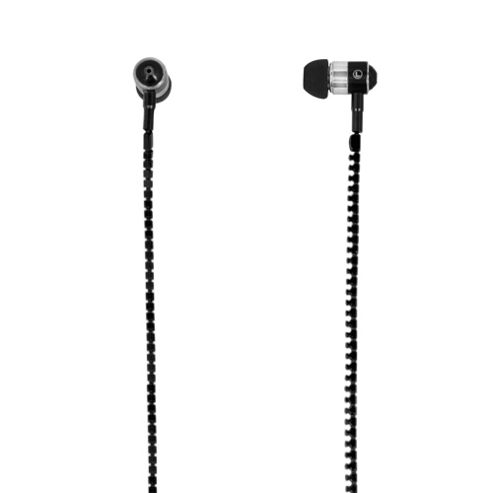 Image of Mitec Zipper Earphones Black