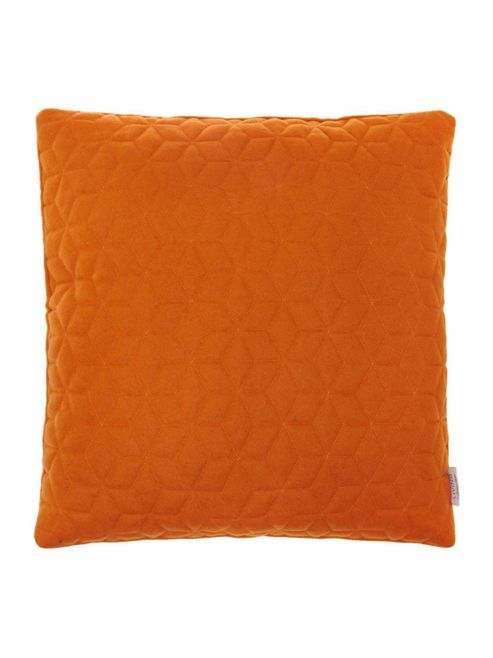 Image of Quilted Felt Cushion, Rust