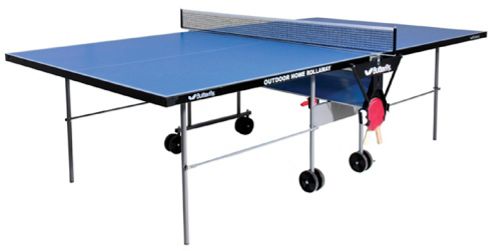 Image of Butterfly Outdoor Home Rollaway Table Tennis Table - Blue