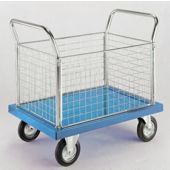 1000x600mm Platform Truck 4 Sided Mesh