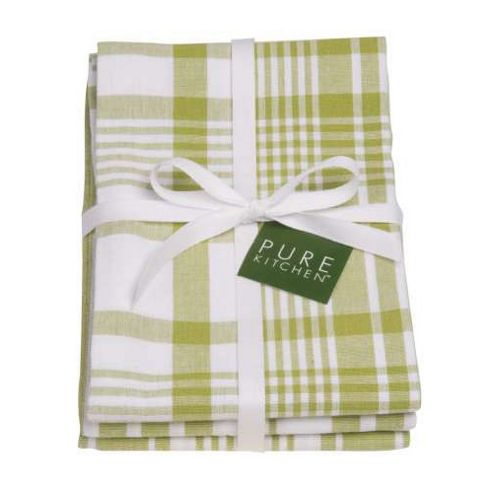 Image of Now Designs Colour Centre Jumbo Teatowels, Cactus Green, Set Of 3