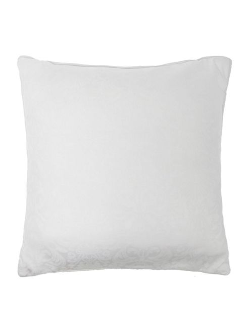Image of Luxury Hotel Collection Baroque Jacquard Quilted Cushion Filled White