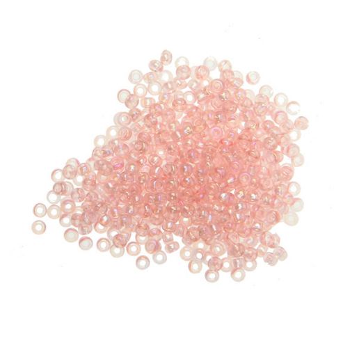 Image of Czech Seed Bead 10/0 Tr Light Pink Rainbow