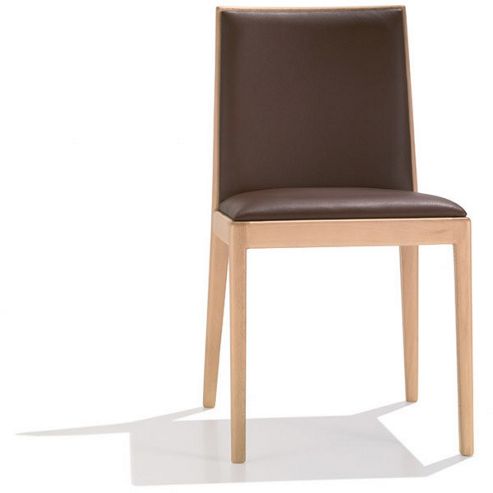 Image of Andreu World Carlotta Small Version Side Chair - Wicker - Fabric Divina-red