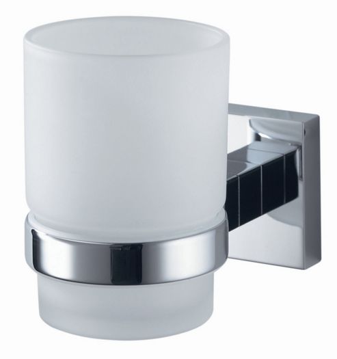 Image of Haceka Mezzo Glass Holder In Chrome