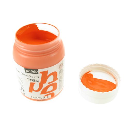 Image of Pebeo Studio Acrylic 500ml - Cadmium Orange Imit
