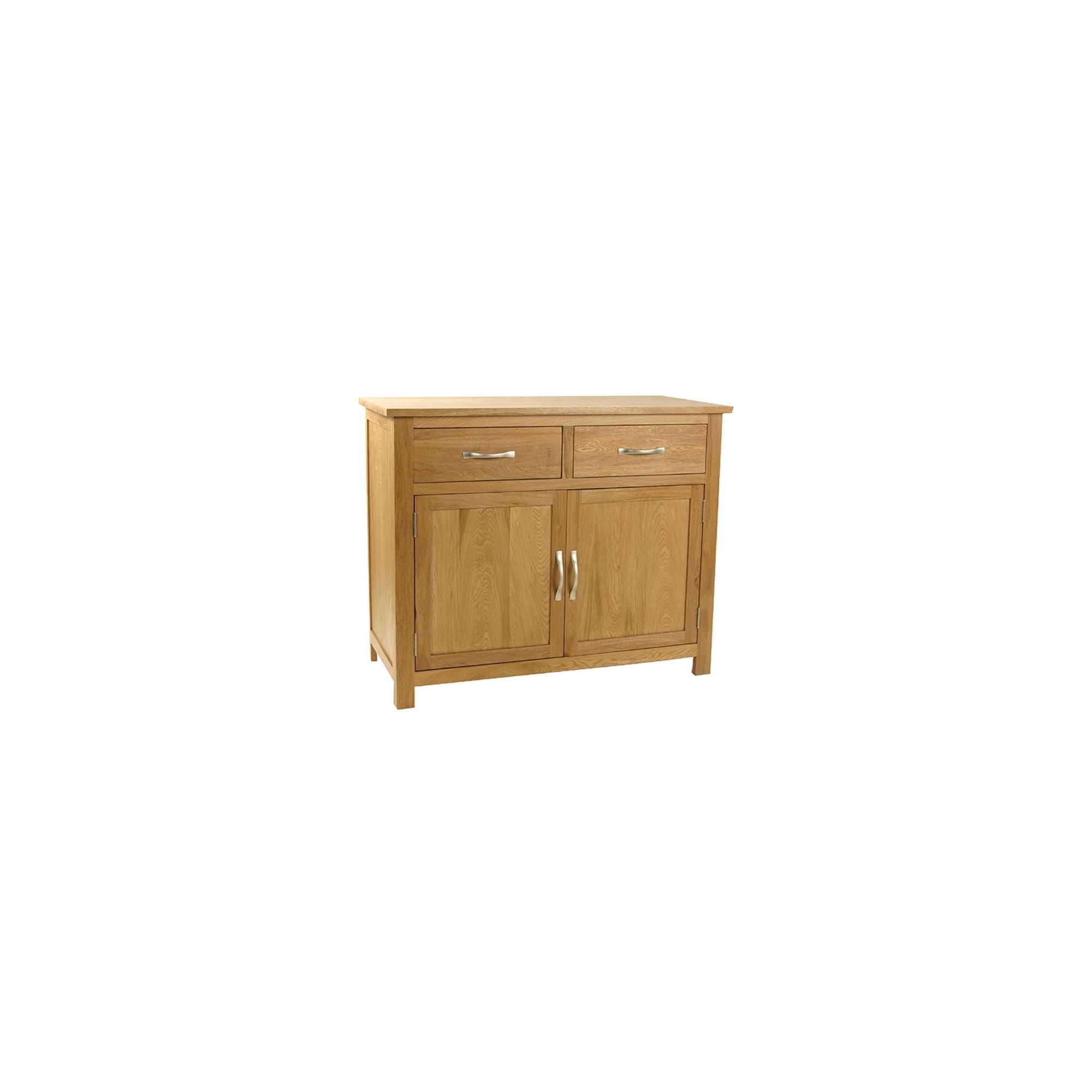 Kelburn Furniture Essentials 2 Drawer Sideboard in Light Oak Stain and Satin Lacquer at Tesco Direct