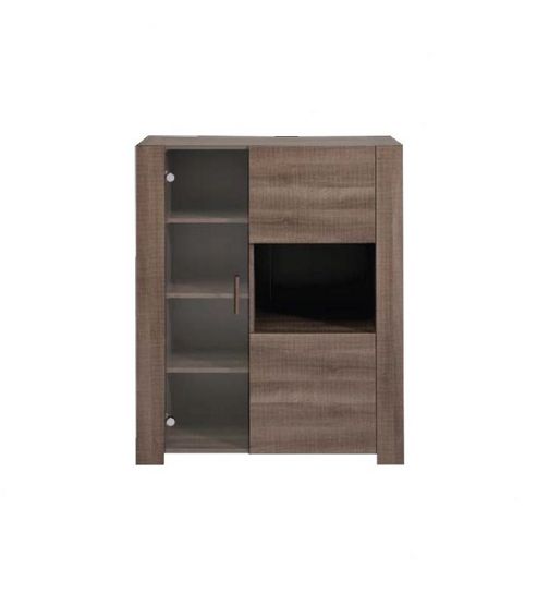 Image of Parisot Malt Display Cabinet - Liquorice Oak