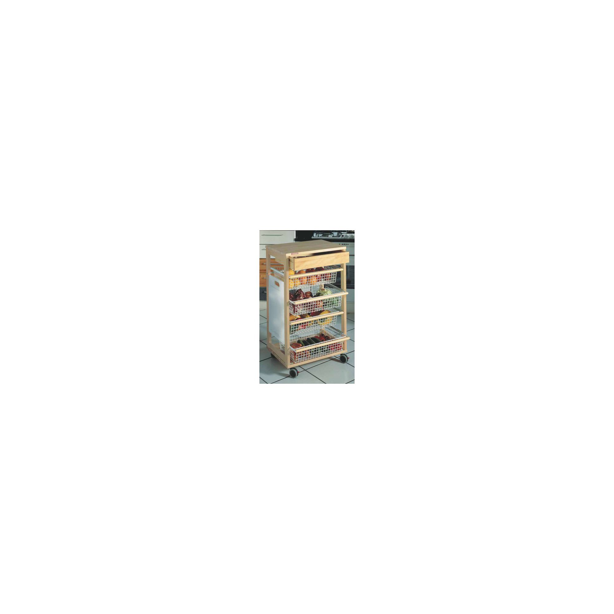 Foppapedretti Casa Ilverduriere Kitchen Trolley in Natural at Tesco Direct