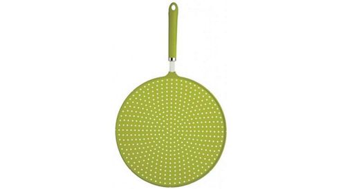 Image of Kitchen Craft Colourworks 28cm Silicone Splatter Screen - Green