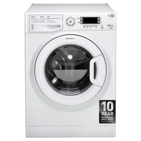 Image of Hotpoint Wdud9640p Washer Dryer, 9kg Load, 1400 Rpm Spin, A Energy Rating, White