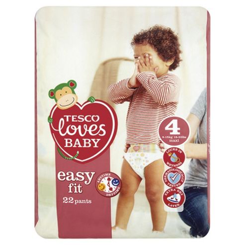 Image of Tesco Loves Baby Easy Fit Size 4 Maxi Carry Pk 22