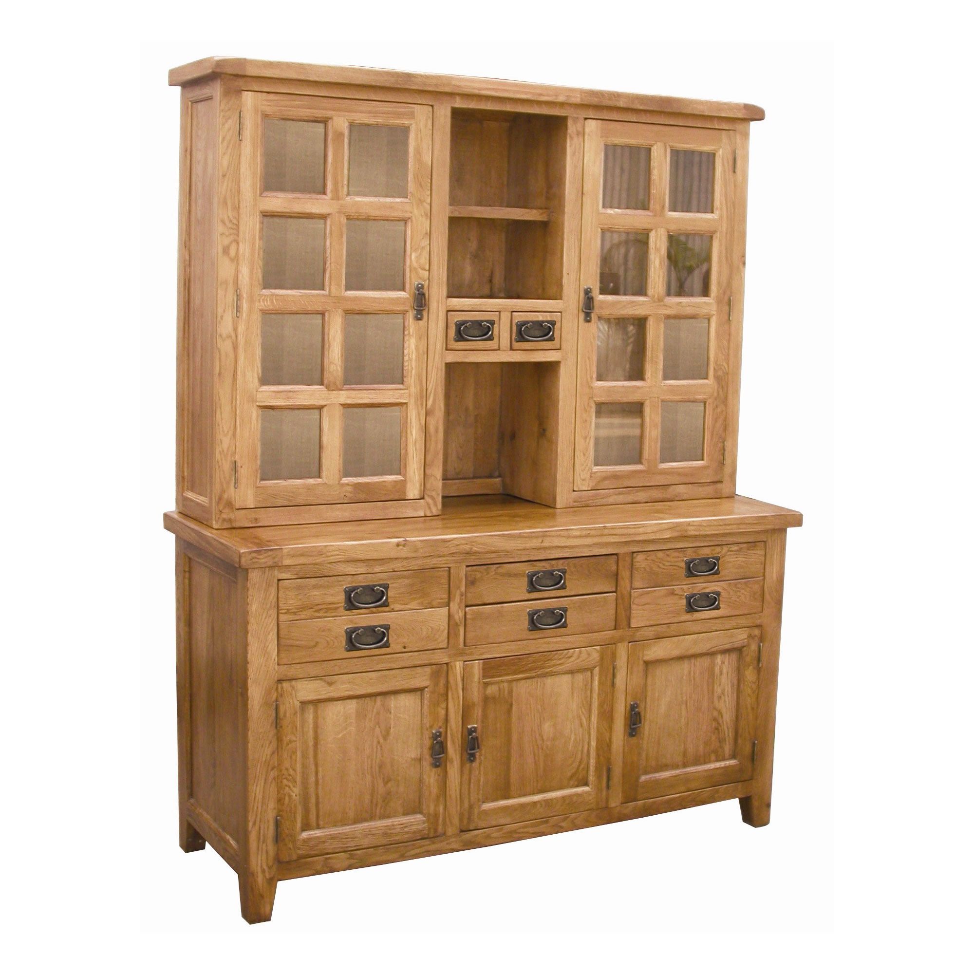 Wiseaction Florence Sideboard and Hutch with Clear Glass at Tescos Direct