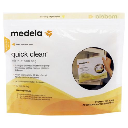 Image of Medela Quick Clean Microwave Strerilising Bags - 5 Pack