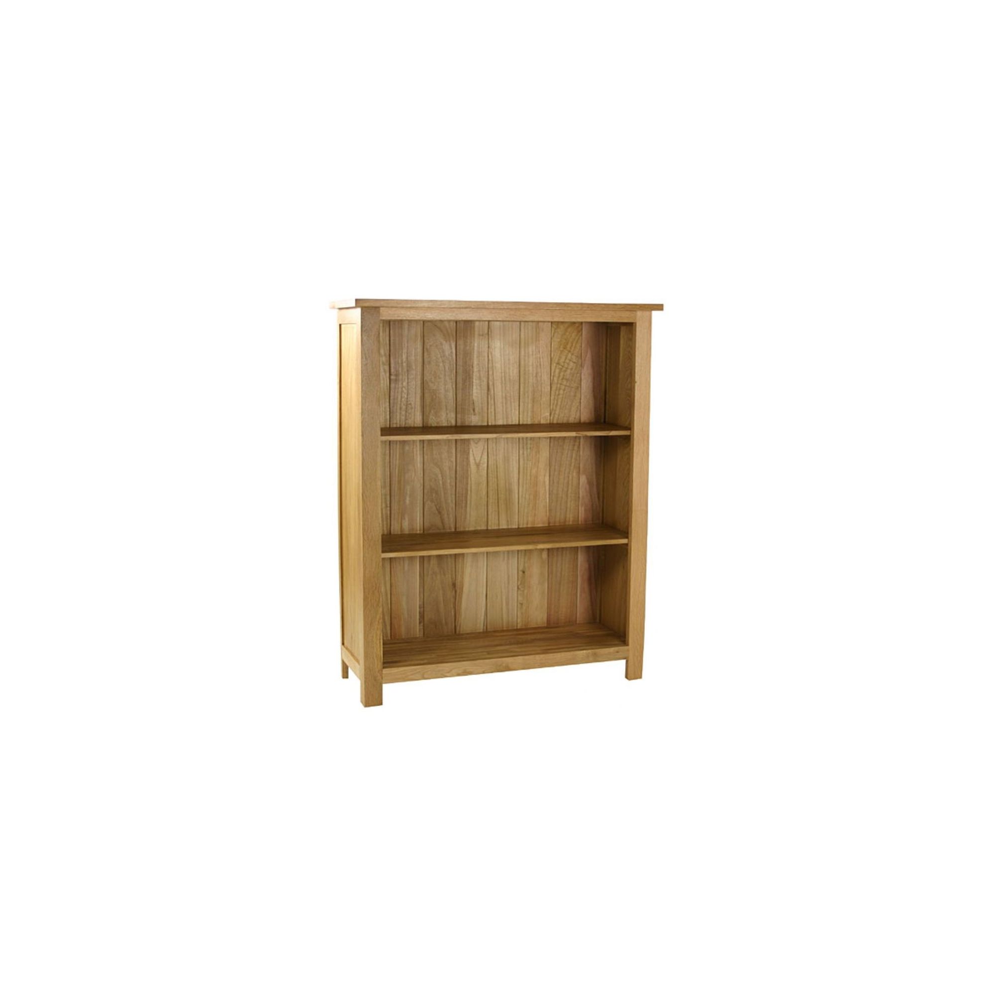 Kelburn Furniture Essentials Low Bookcase in Light Oak Stain and Satin Lacquer at Tesco Direct